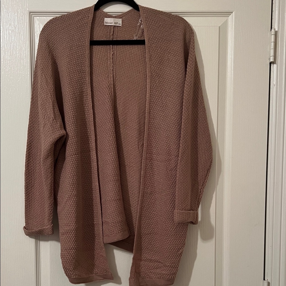 Universal Thread Tan Open-Front Cardigan